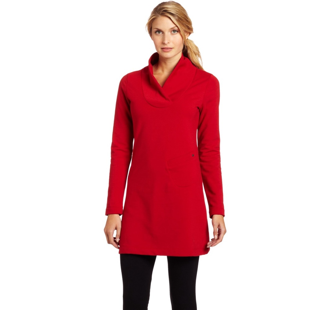 Lole calm long sleeve red dress tunic size XS